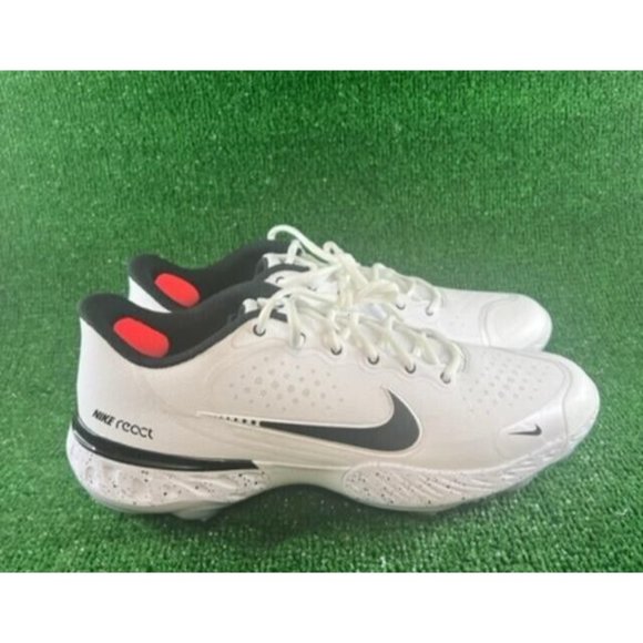 New Men’s 10 Nike Alpha Huarache Elite 3 Low Baseball Cleats CV3552-104 White. Men main image 2